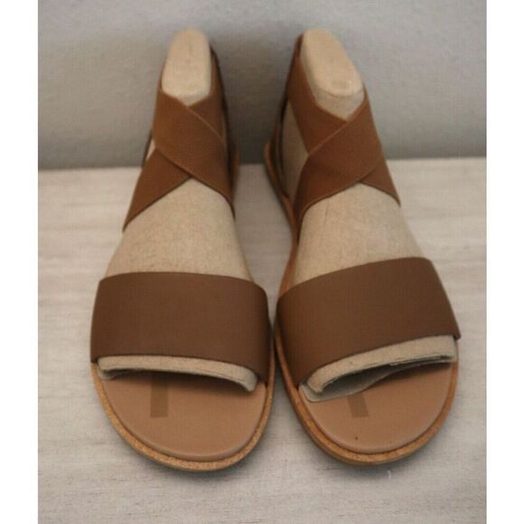 Sorel Women's Sz 7.5 Velvet Tan Leather Ella II Pull-On Sandals - Picture 2 of 11